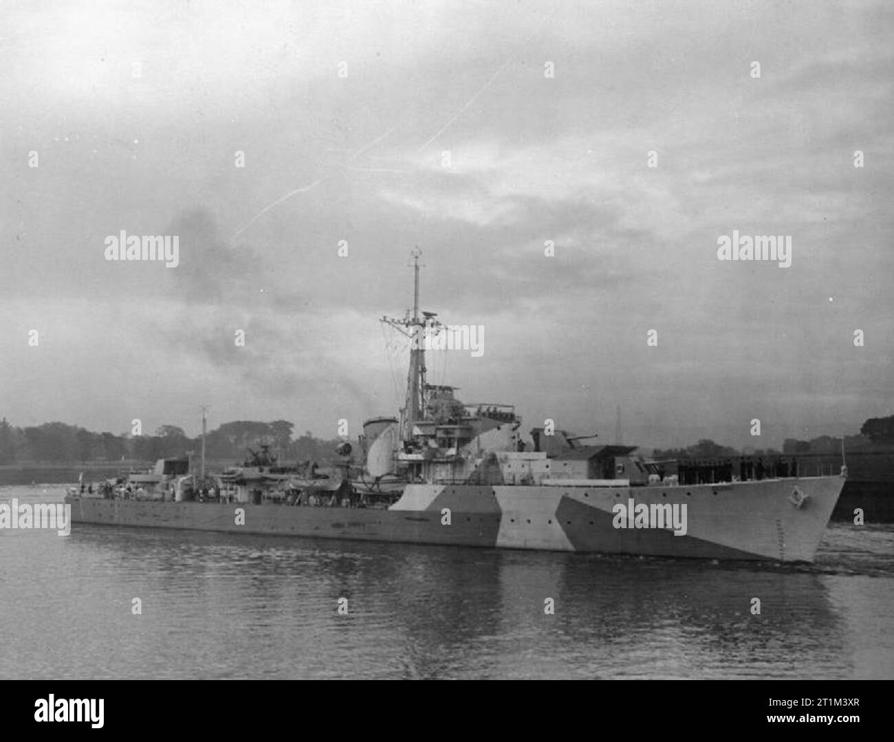 British C class destroyer HMS Caesar, on completion Stock Photo Alamy