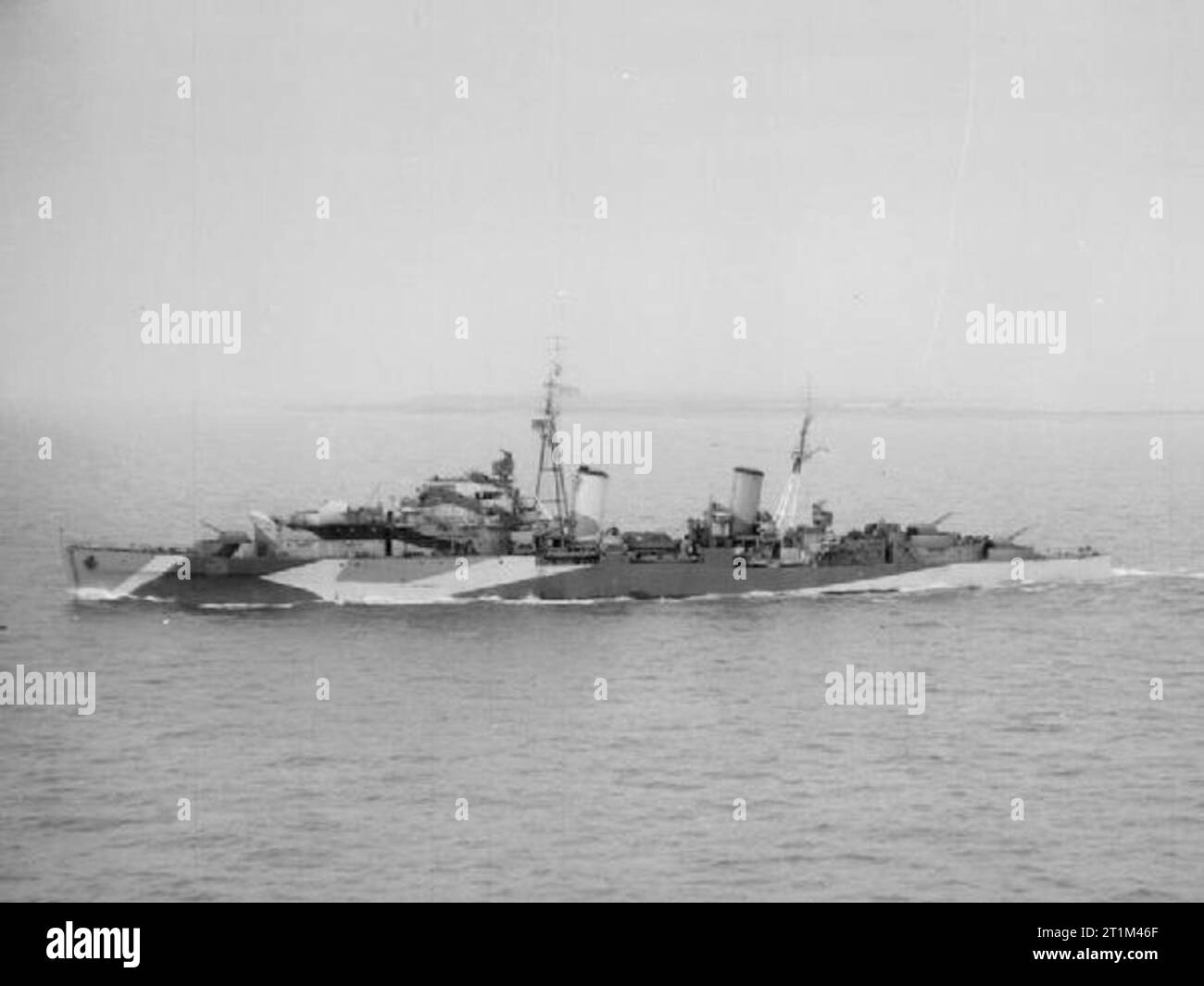 British cruiser HMS Charybdis underway Stock Photo - Alamy