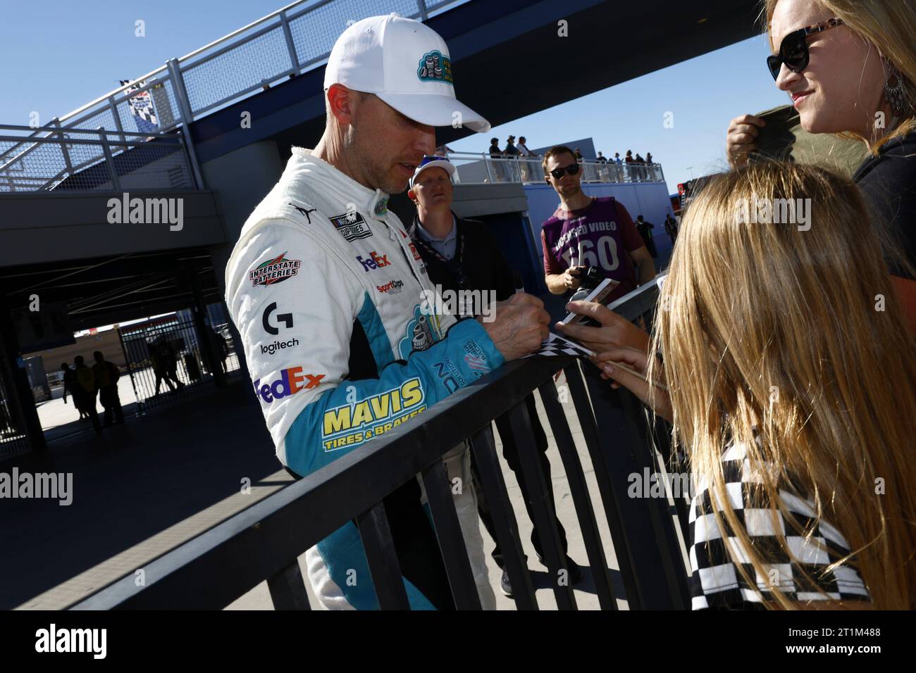 LAS VEGAS, NV - OCTOBER 14: Denny Hamlin (#11 Joe Gibbs Racing Mavis ...