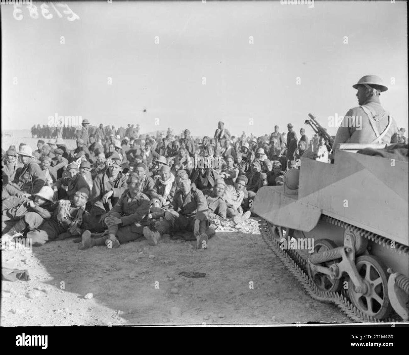 The British Army in North Africa 1940 Italian prisoners resting after a ...