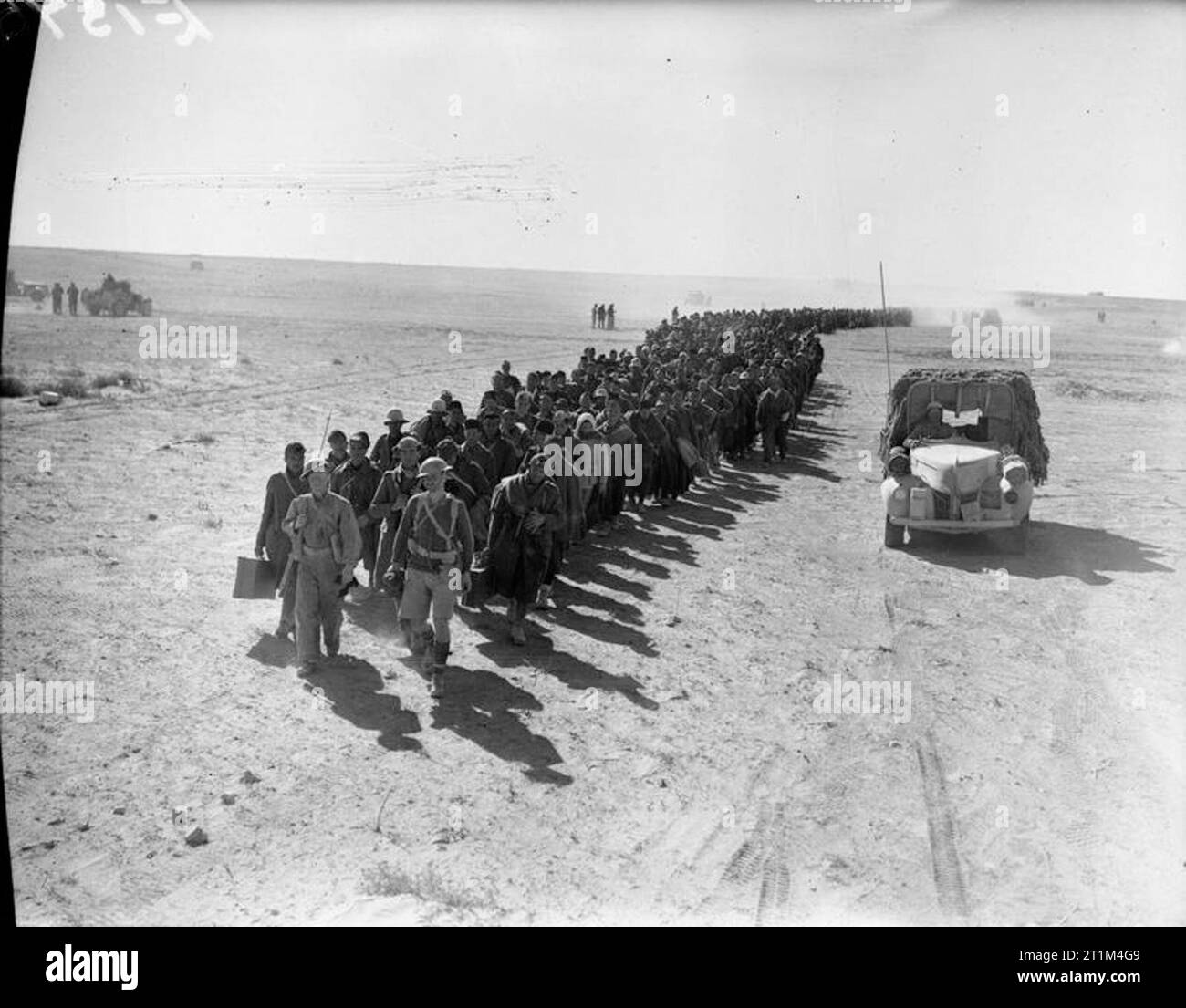 The British Army in North Africa 1940 Italian prisoners being marched ...