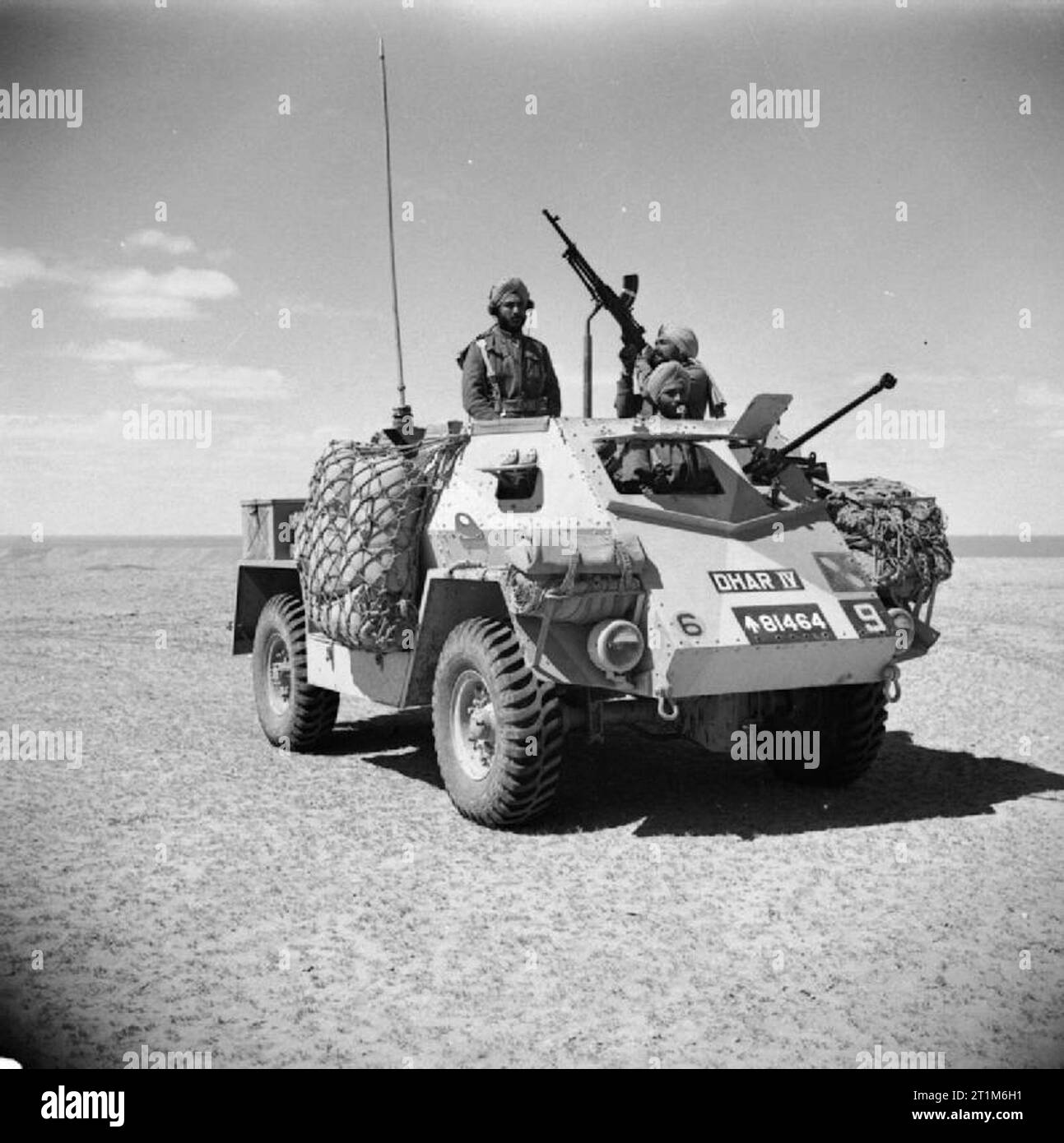 The British Army in North Africa 1942 An Indian Pattern Carrier Mk 2A named 'Dhar IV', 10 April 1942. Stock Photo