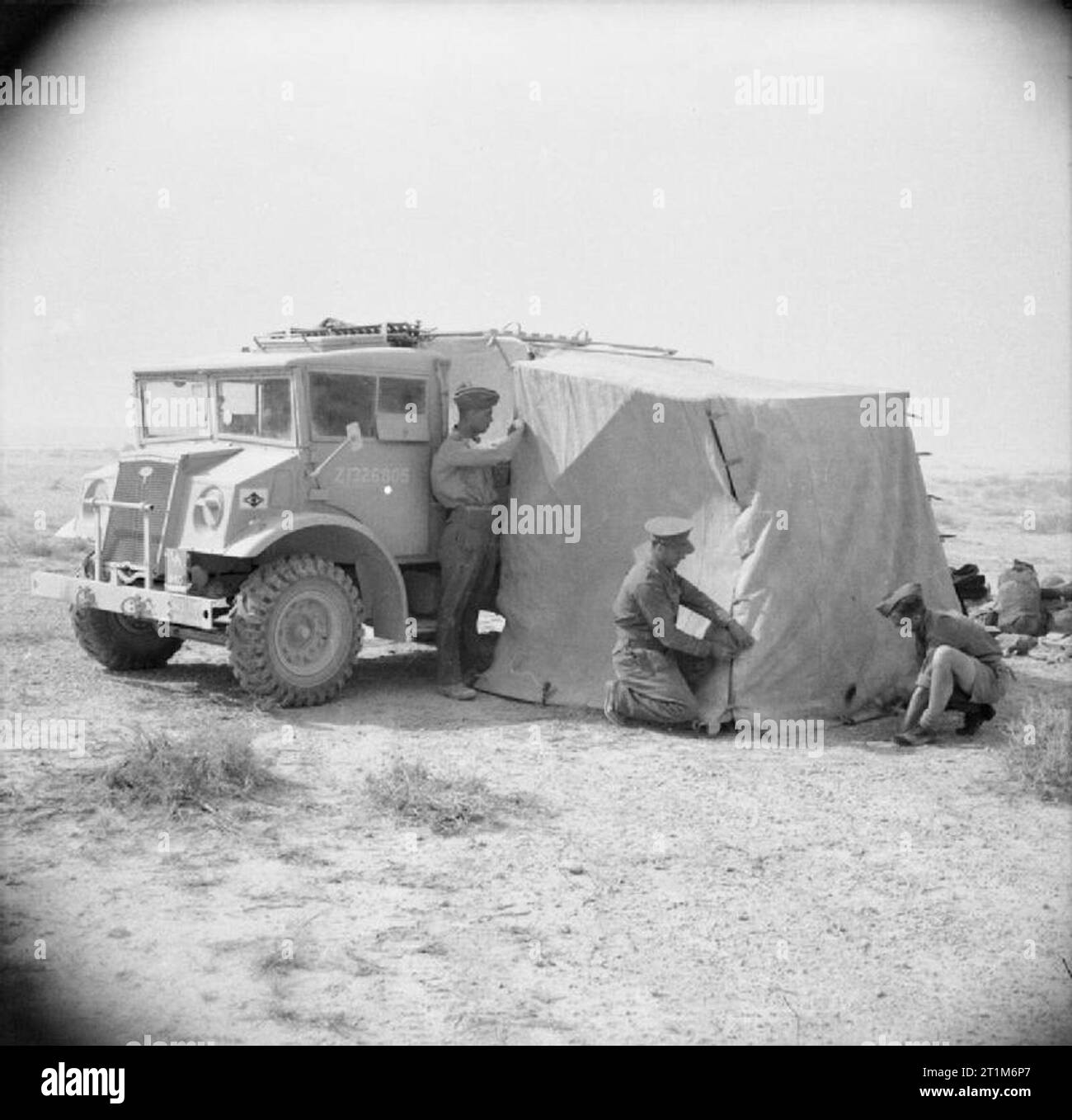 The British Army in North Africa 1942 A CMP Chevrolet truck in use by ...