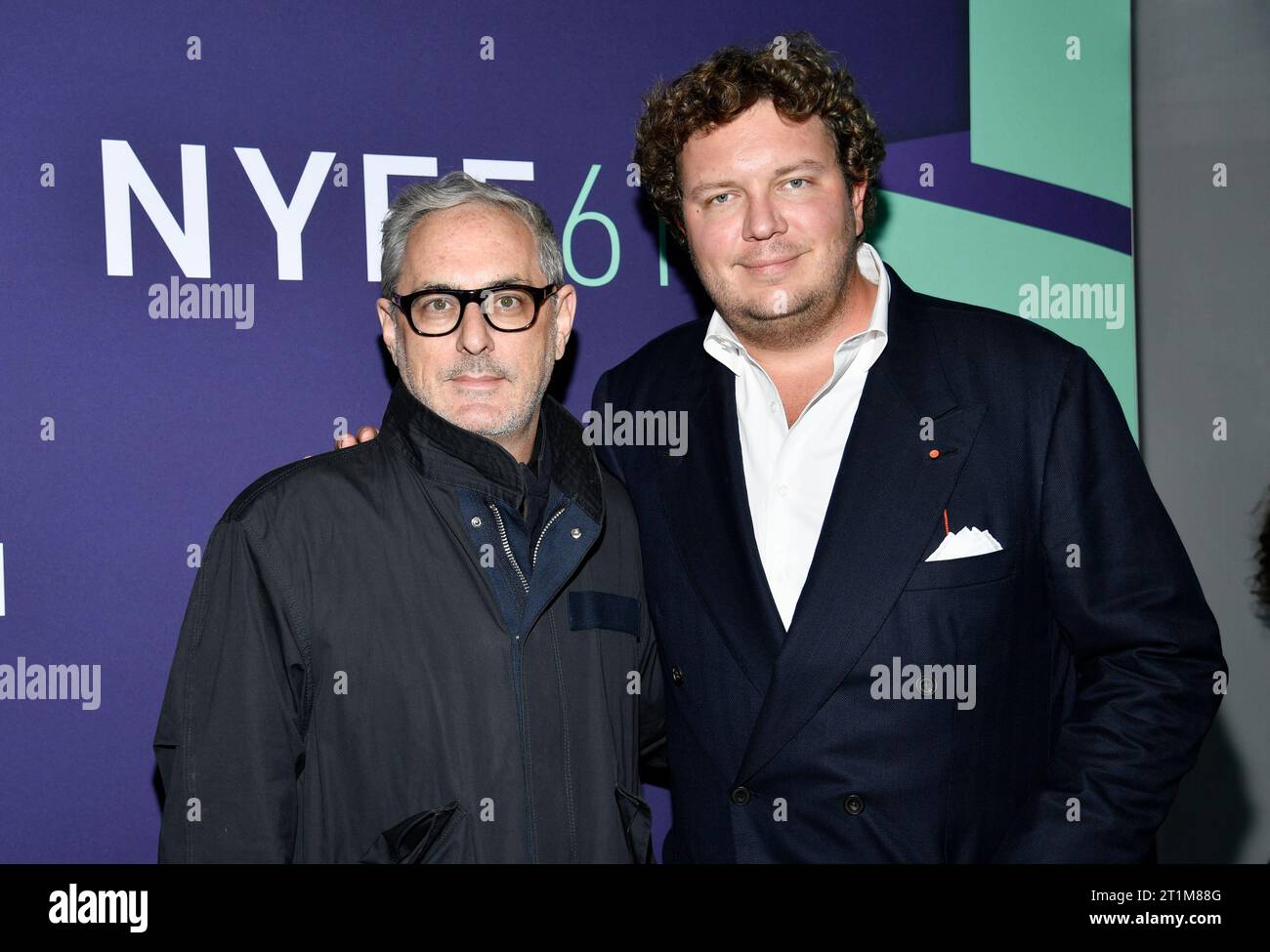 Producers John Lesher, left, and PJ van Sandwijk attend the "Ferrari