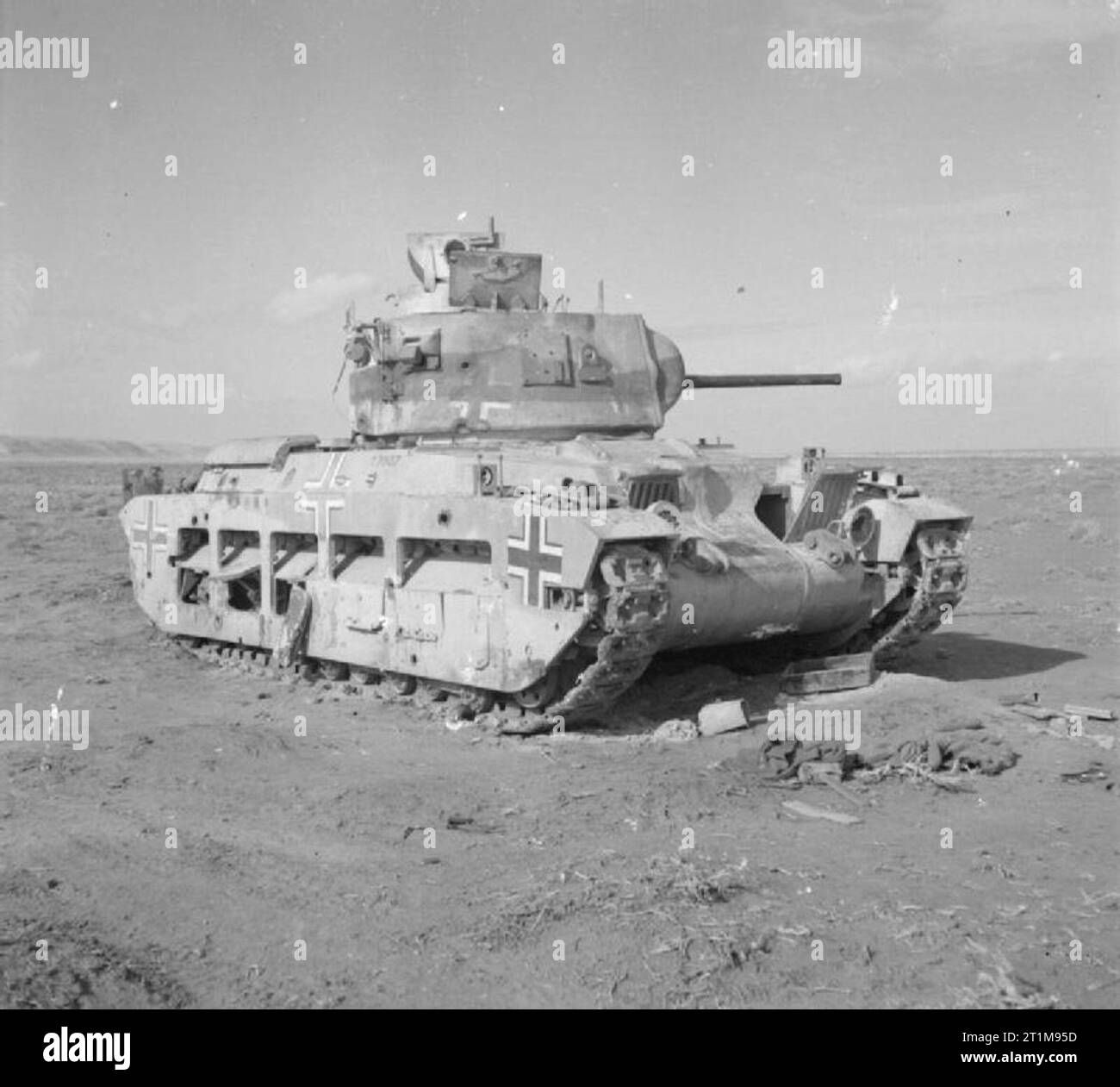 The British Army in North Africa 1942 A British Matilda tank in the ...