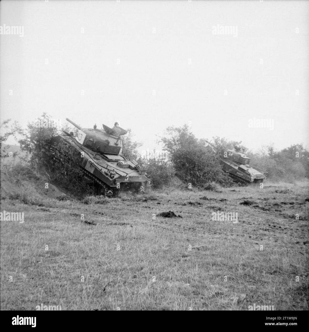 Germany Under Allied Occupation Sherman tanks of the 4th Armoured