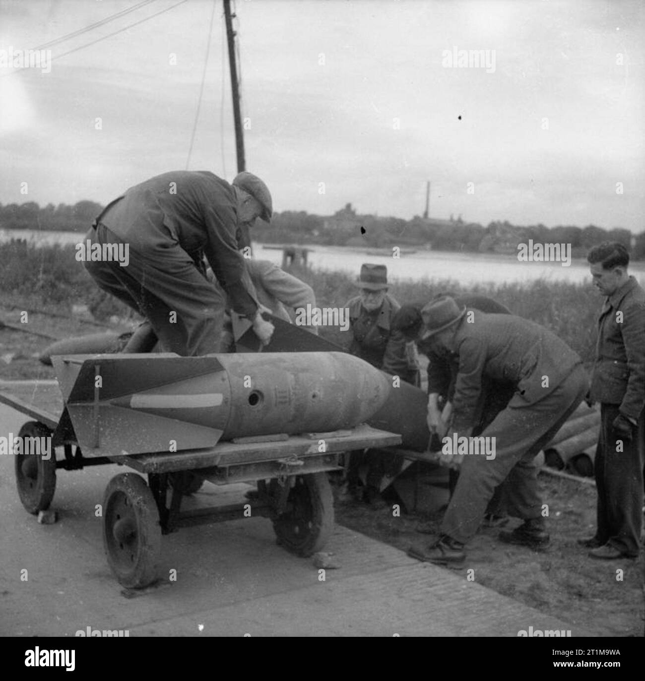 Germany Under Allied Occupation German civilian workers loading 250
