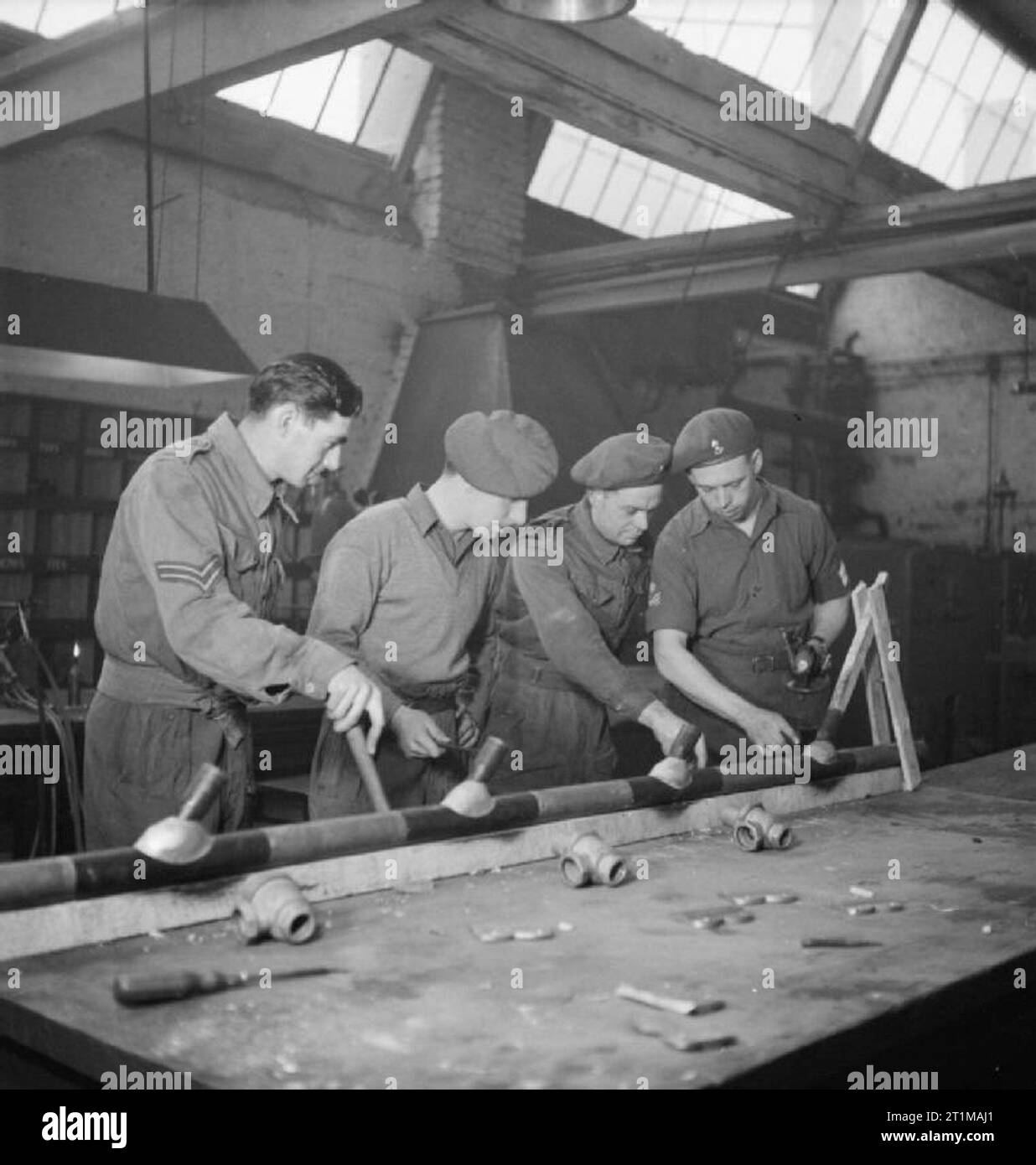 Instruction of soldiers Black and White Stock Photos & Images - Alamy