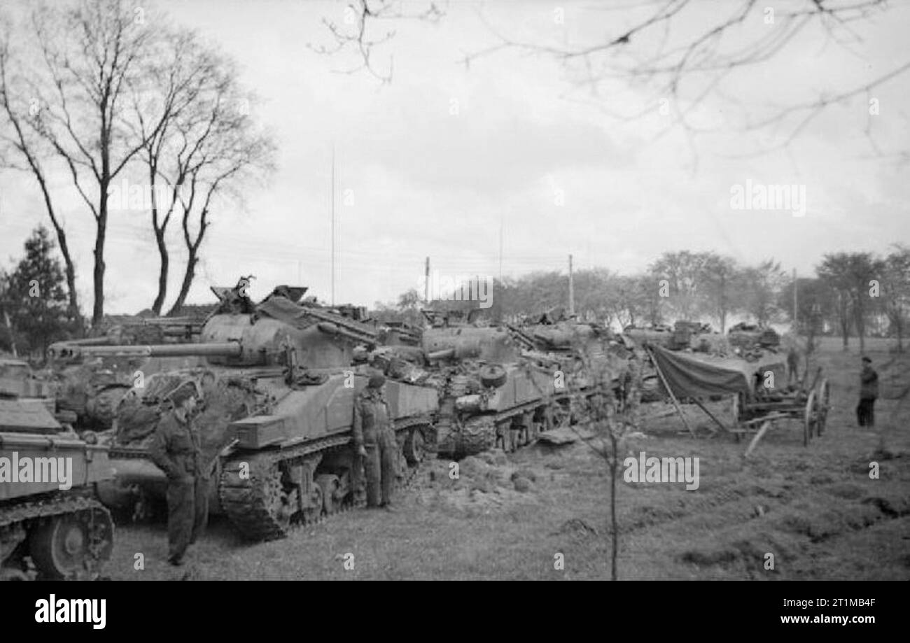 The British Army In North-west Europe 1944-45 Sherman Tanks Of The 1st 