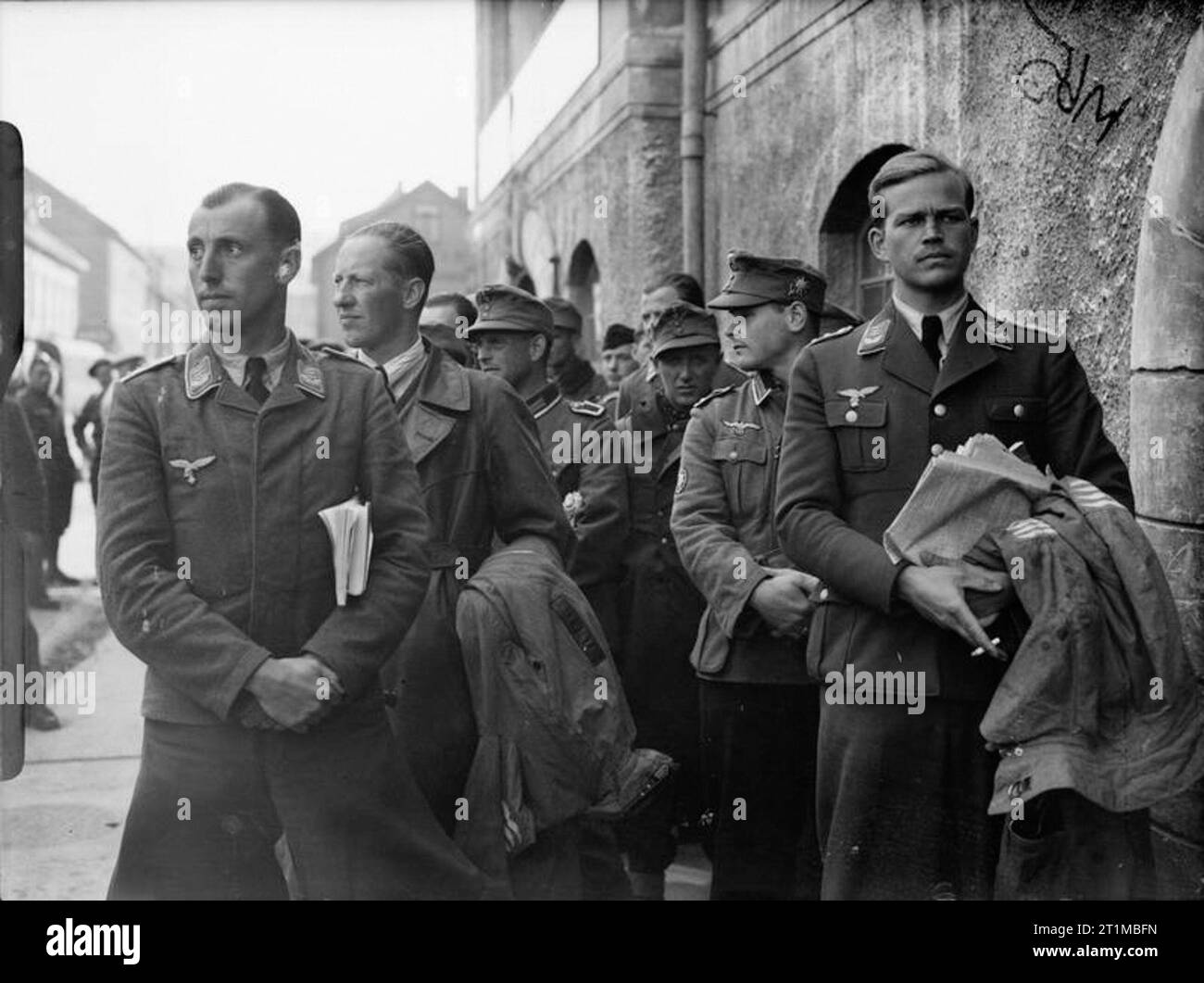The British Army in Norway April June 1940 German POWs under guard in