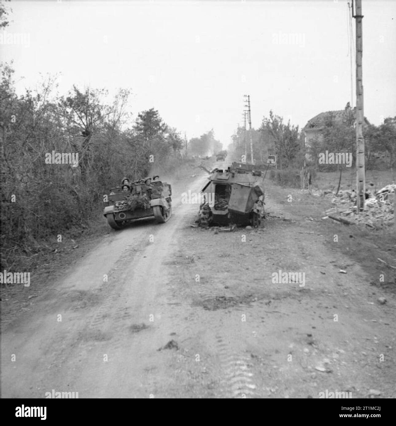 The British Army in the Normandy Campaign 1944 A Bren gun carrier ...