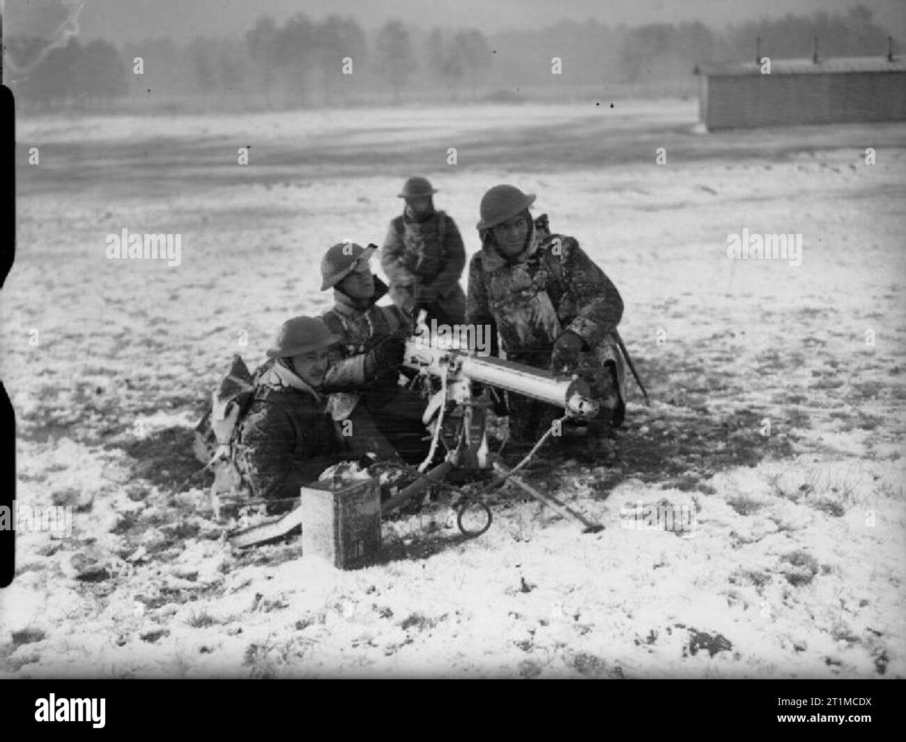 The British Army in the United Kingdom 193945 A Vickers machinegun