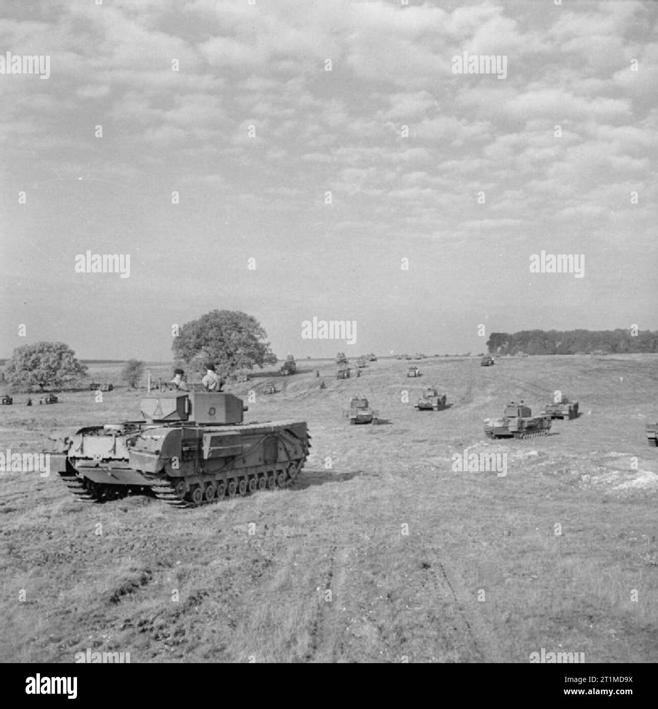 The British Army in the United Kingdom 1939-45 Churchill tanks of 25th ...