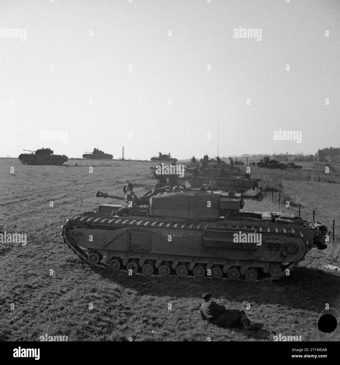 British Tanks and Afvs in Nw Europe 194445 Churchill tanks of 7th