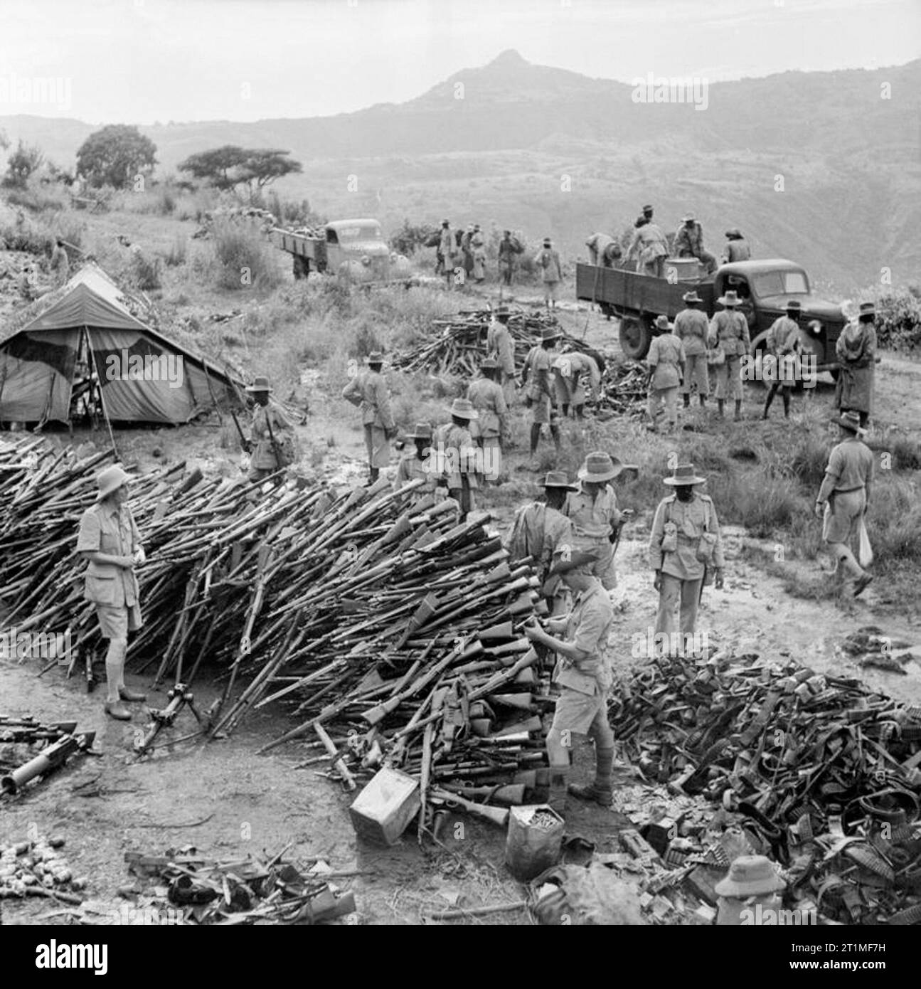 Mega Fort in Ethiopia prior to the attack by the South African 1st Infantry  Division ca. 1941 Stock Photo - Alamy