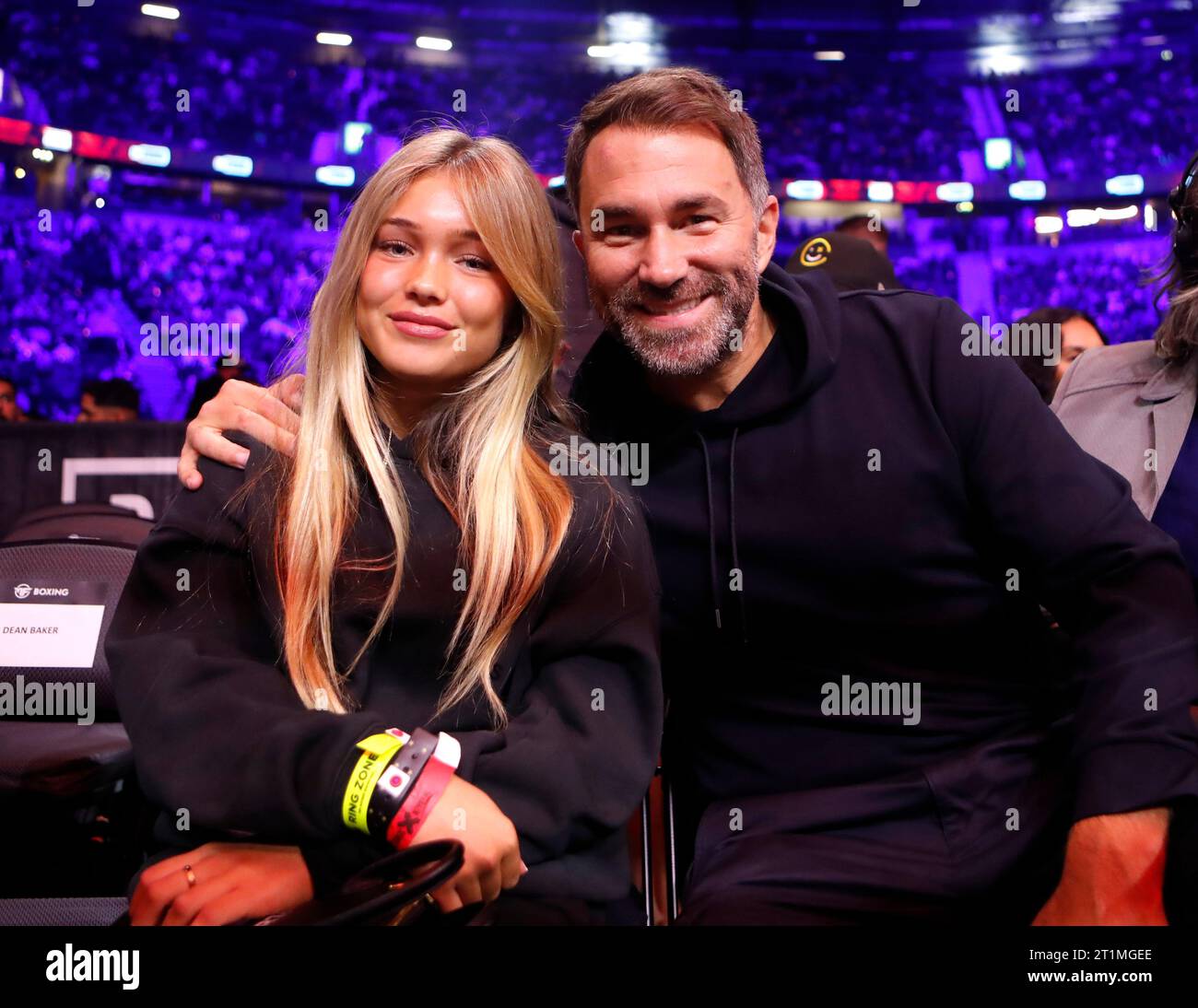 Eddie Hearn and his daughter Isabella pose for a photo during the MF ...