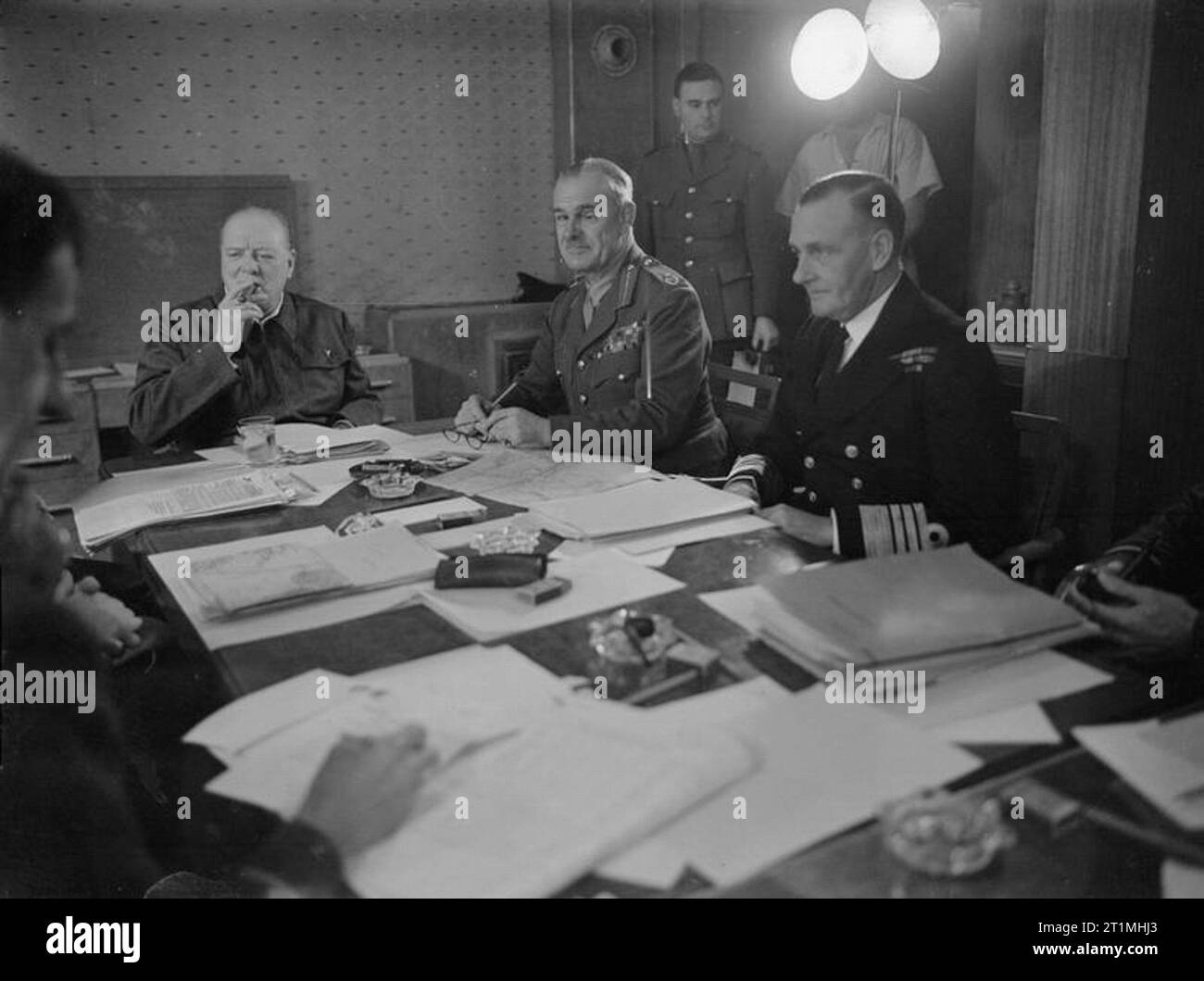 Prime Minister Winston Churchill Visits the USA, May 1943 Aboard the SS ...