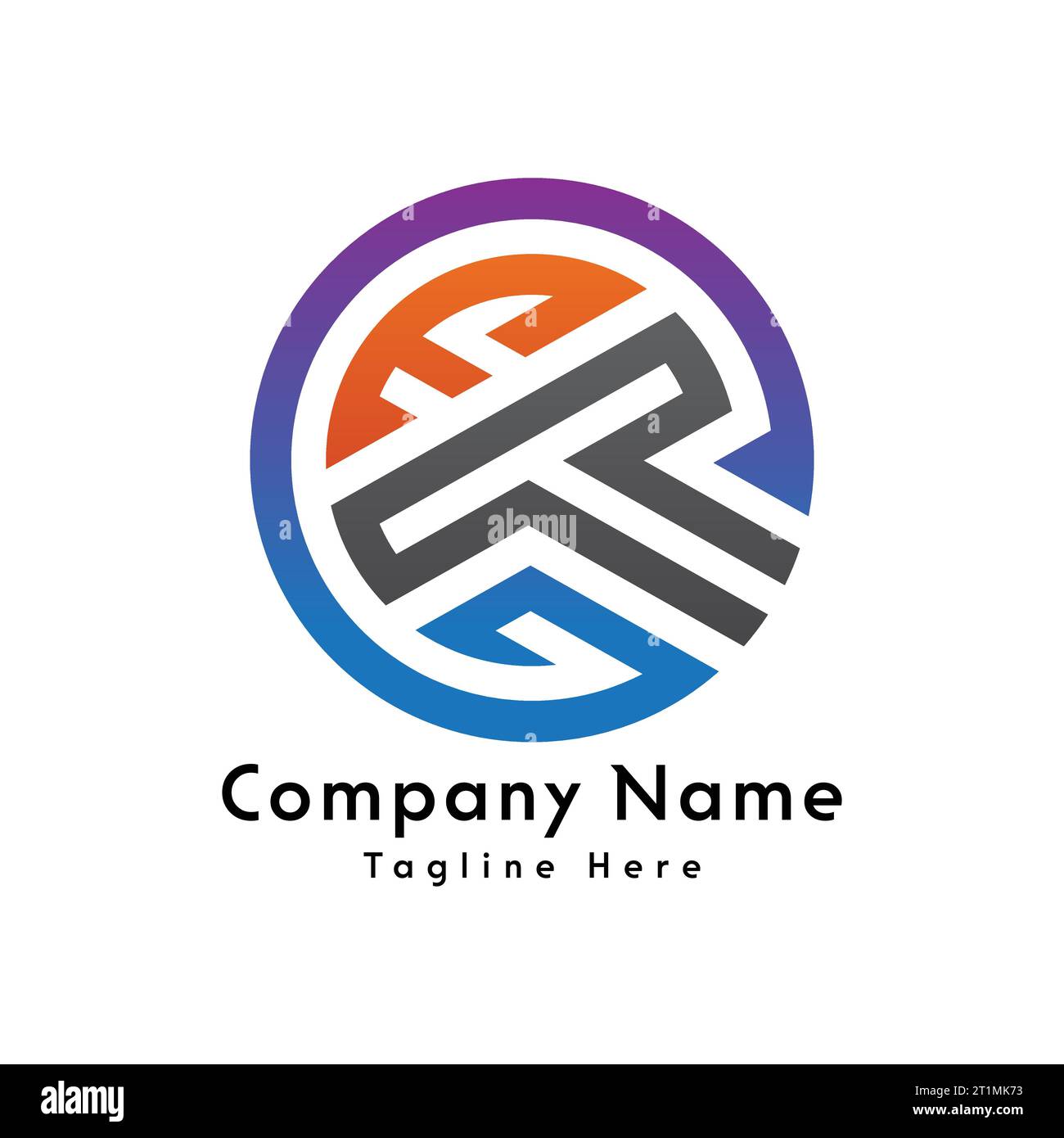 ETG letter round shape creative logo design Stock Vector Image & Art