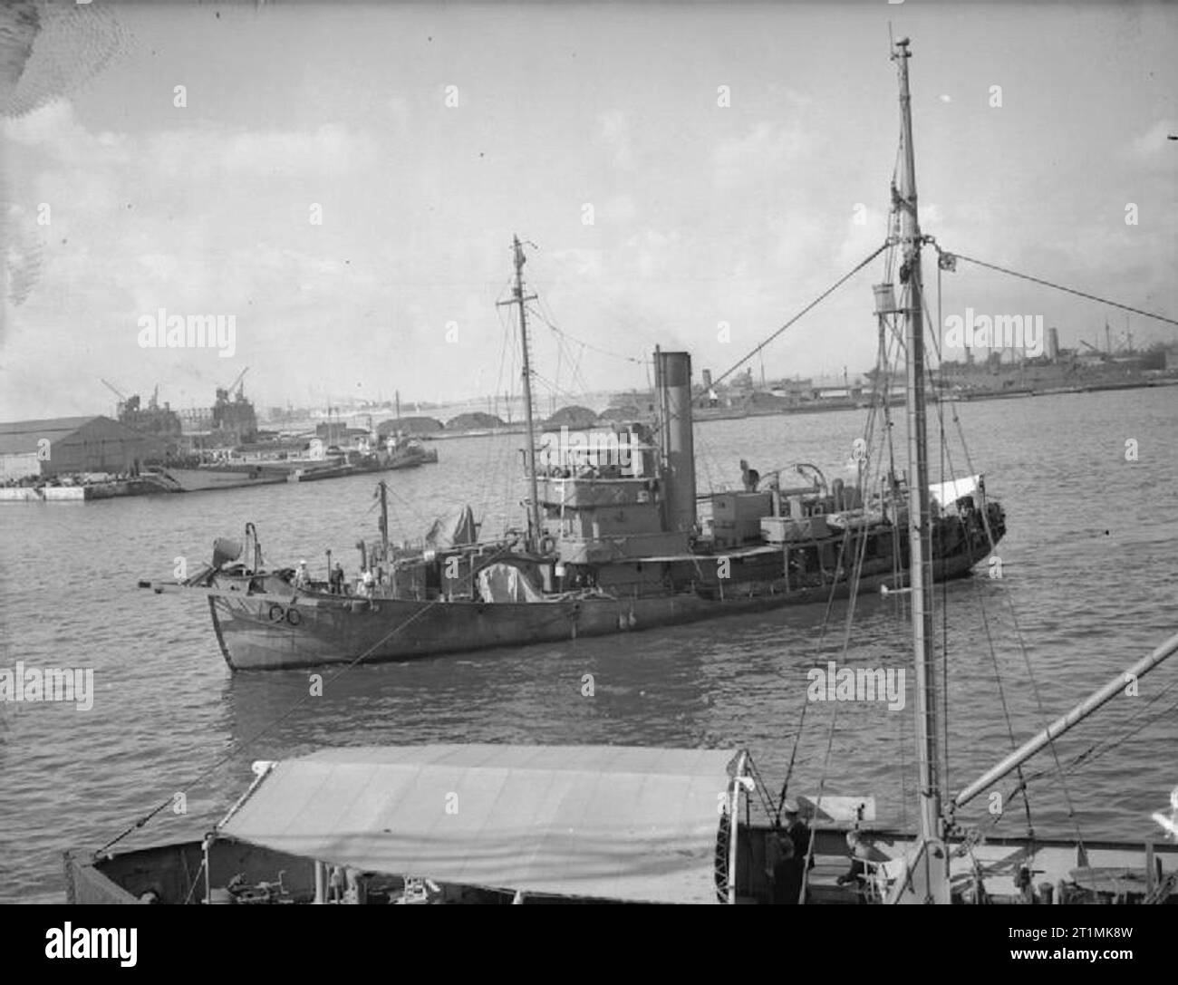 The Royal Navy during the Second World War A whaler (possibly BOKSBURG ...