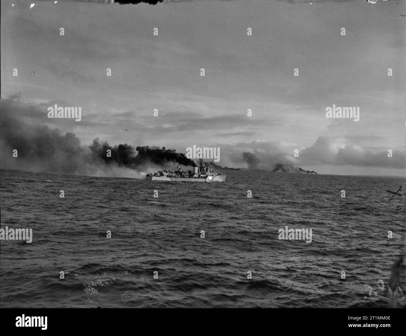 Destroyers at Sea. 3 February 1943, on Board the Destroyer HMS Orwell ...