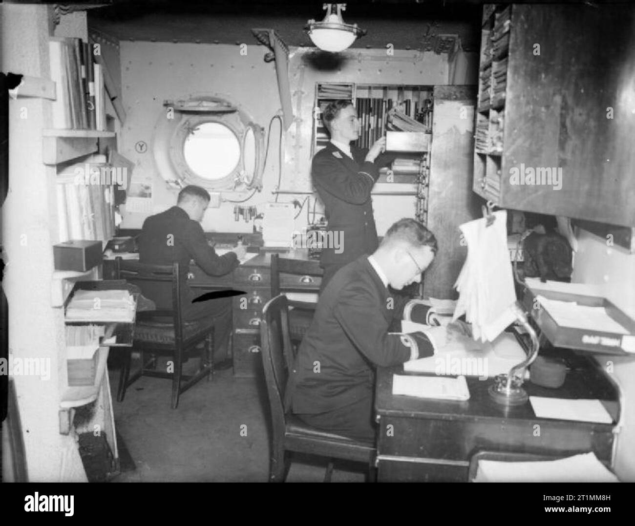 The Royal Navy During The Second World War Men At Work In The Captain's ...