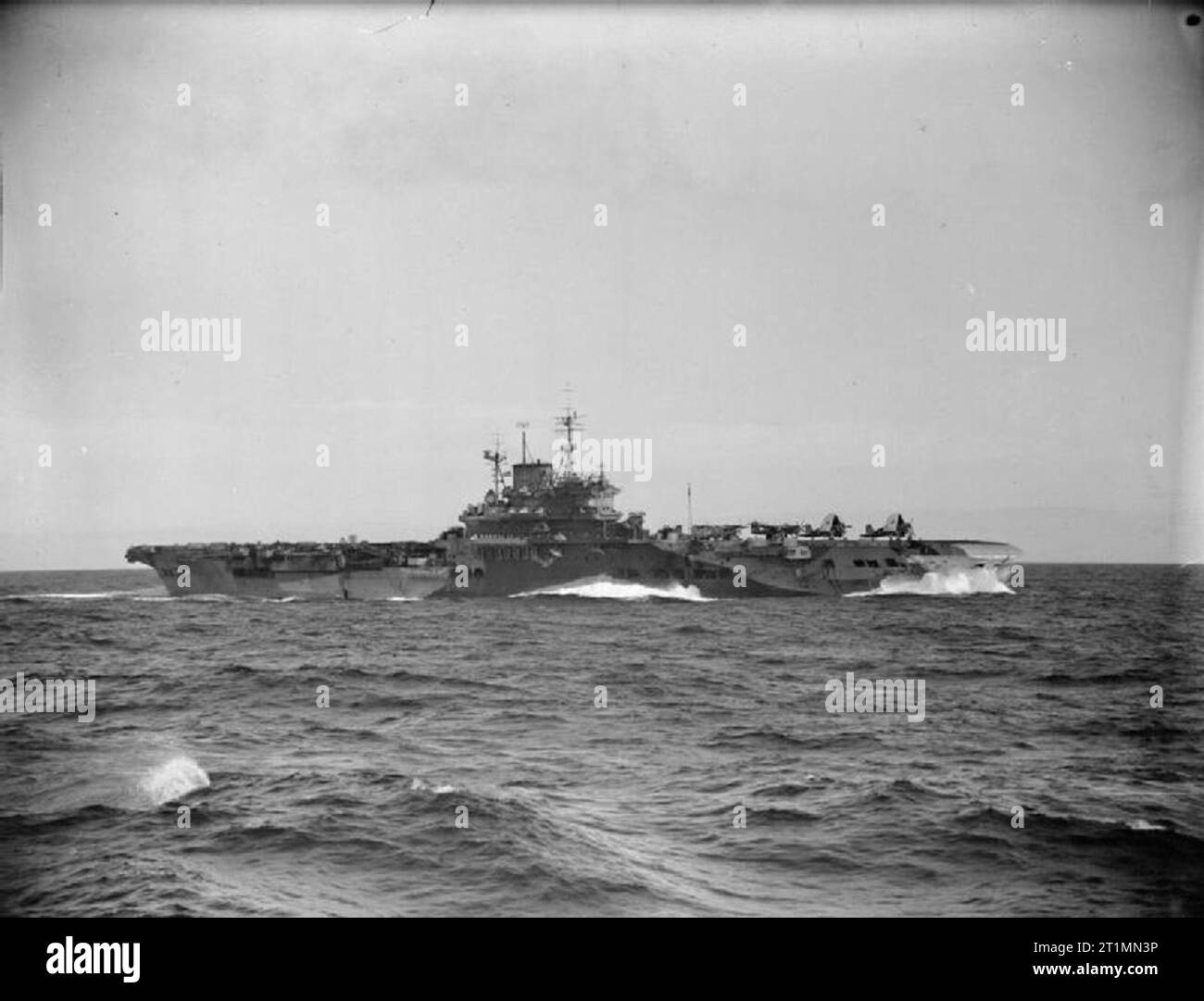 Ww2 hms victorious aircraft carrier Black and White Stock Photos