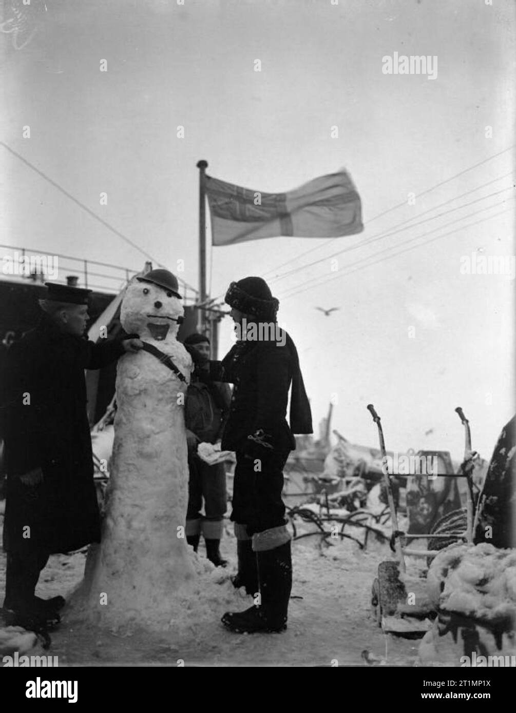 The Royal Navy during the Second World War A snowman on the quarterdeck