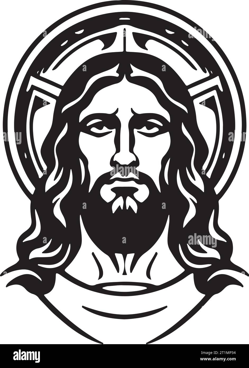 Fantastical lovely vector art Holy Christ emblem Stock Vector Image ...