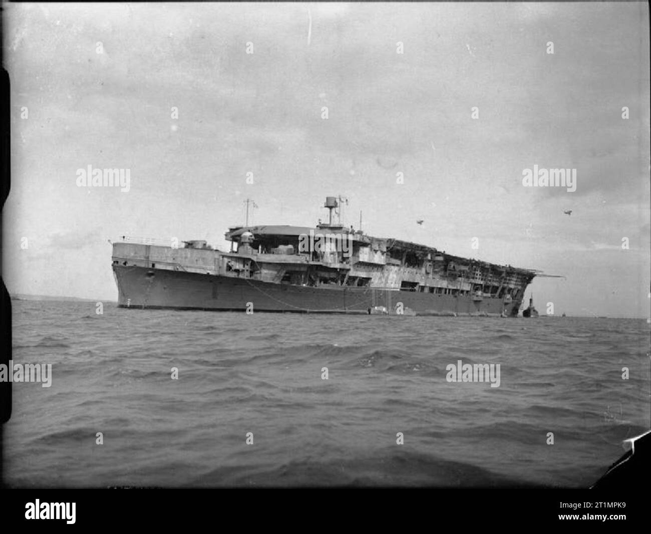 The Royal Navy during the Second World War The British aircraft carrier HMS FURIOUS on the Firth