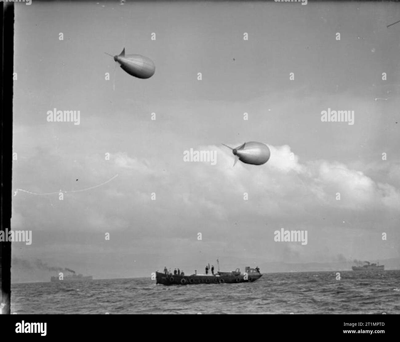The Royal Navy during the Second World War Balloons in transit from
