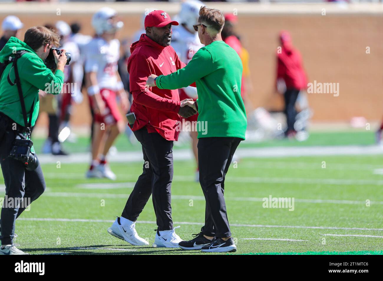 October 14, 2023.Temple Owls head coach Stan Drayton and North Texas