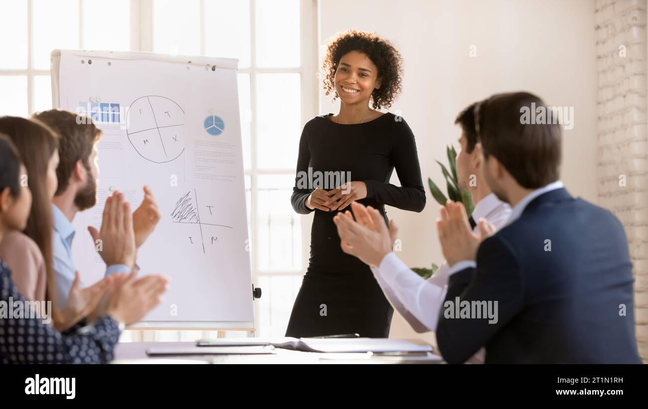 Female employee recognition black hi-res stock photography and images ...
