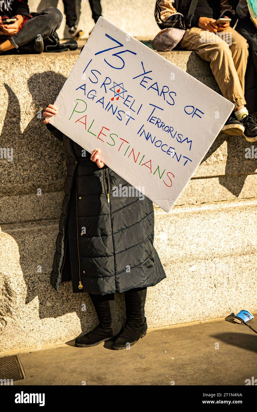 London, United Kingdom - October 14th 2023: Pro-Palestine March In ...