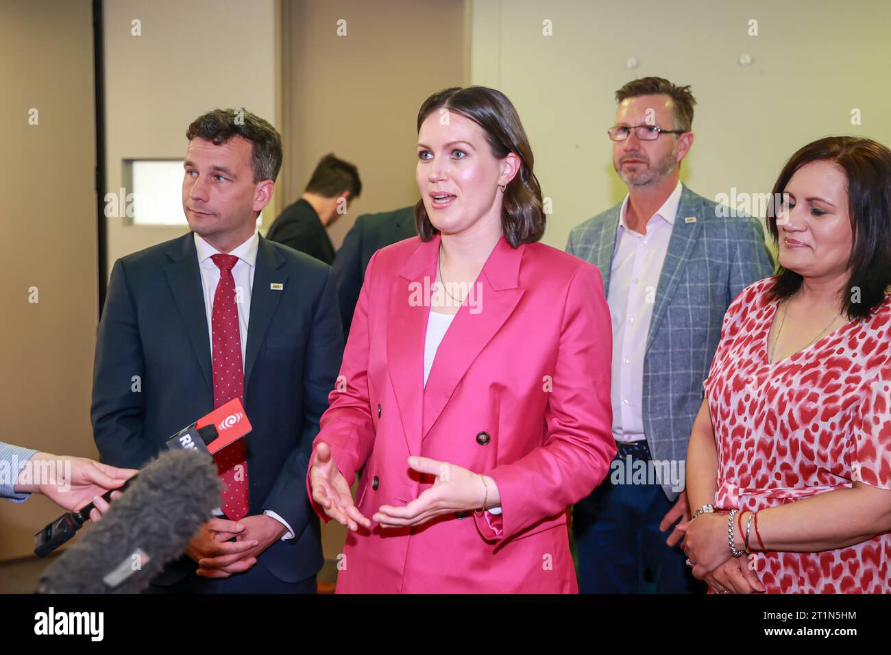 New Zealand. 15th Oct, 2023. Act Party Leader David Seymour with deputy ...