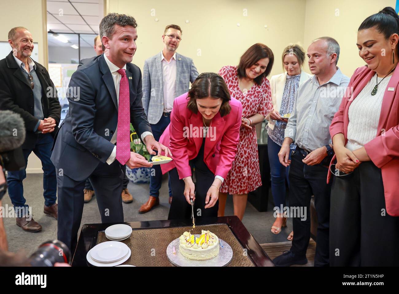 New Zealand. 15th Oct, 2023. Act Party Leader David Seymour with deputy ...