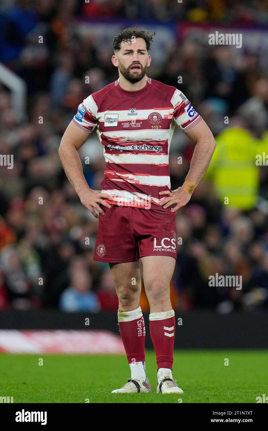 Toby King 3 of Wigan Warriors during the Betfred Super League Grand