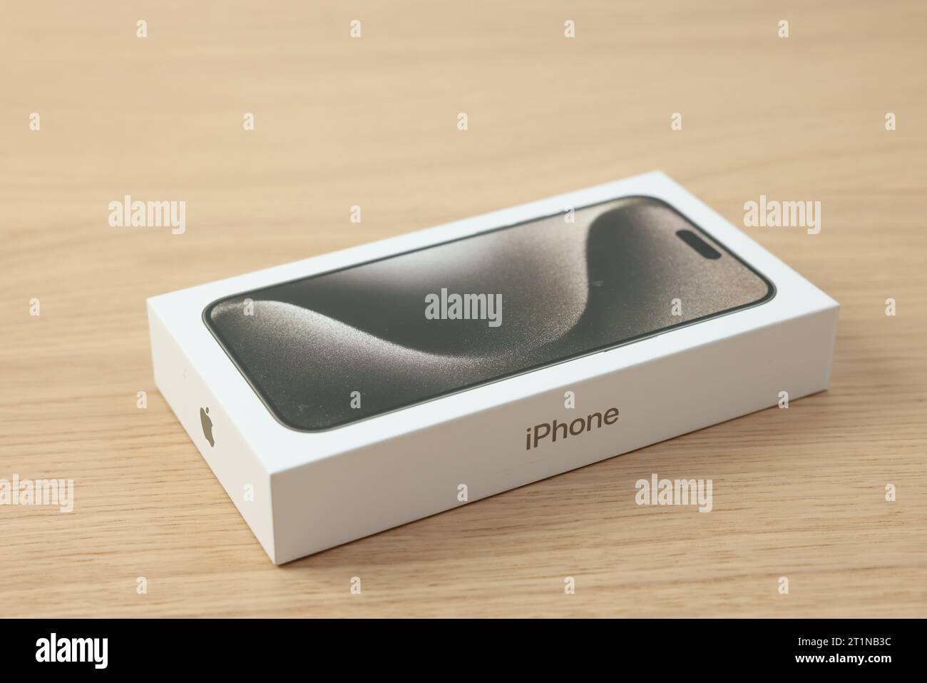 Paris, France - Sep 17, 2022: Display of the new Apple iPhone 15 Pro Max  featuring Asian characters during unboxing and setup Stock Photo - Alamy