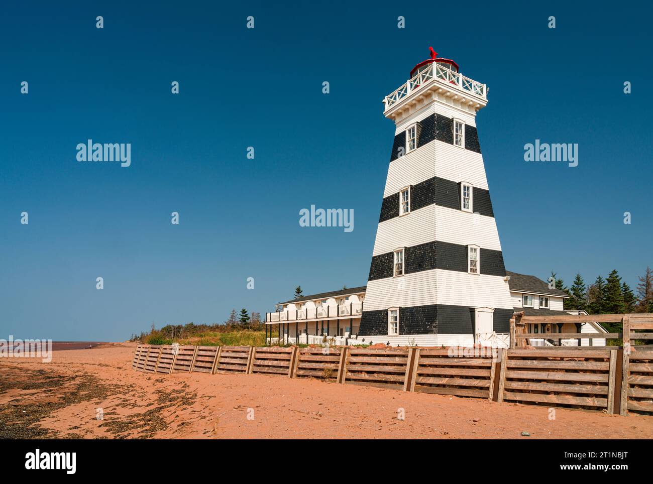 West Point Lighthouse Inn & Museum   West Point, Prince Edward Island, CAN Stock Photo