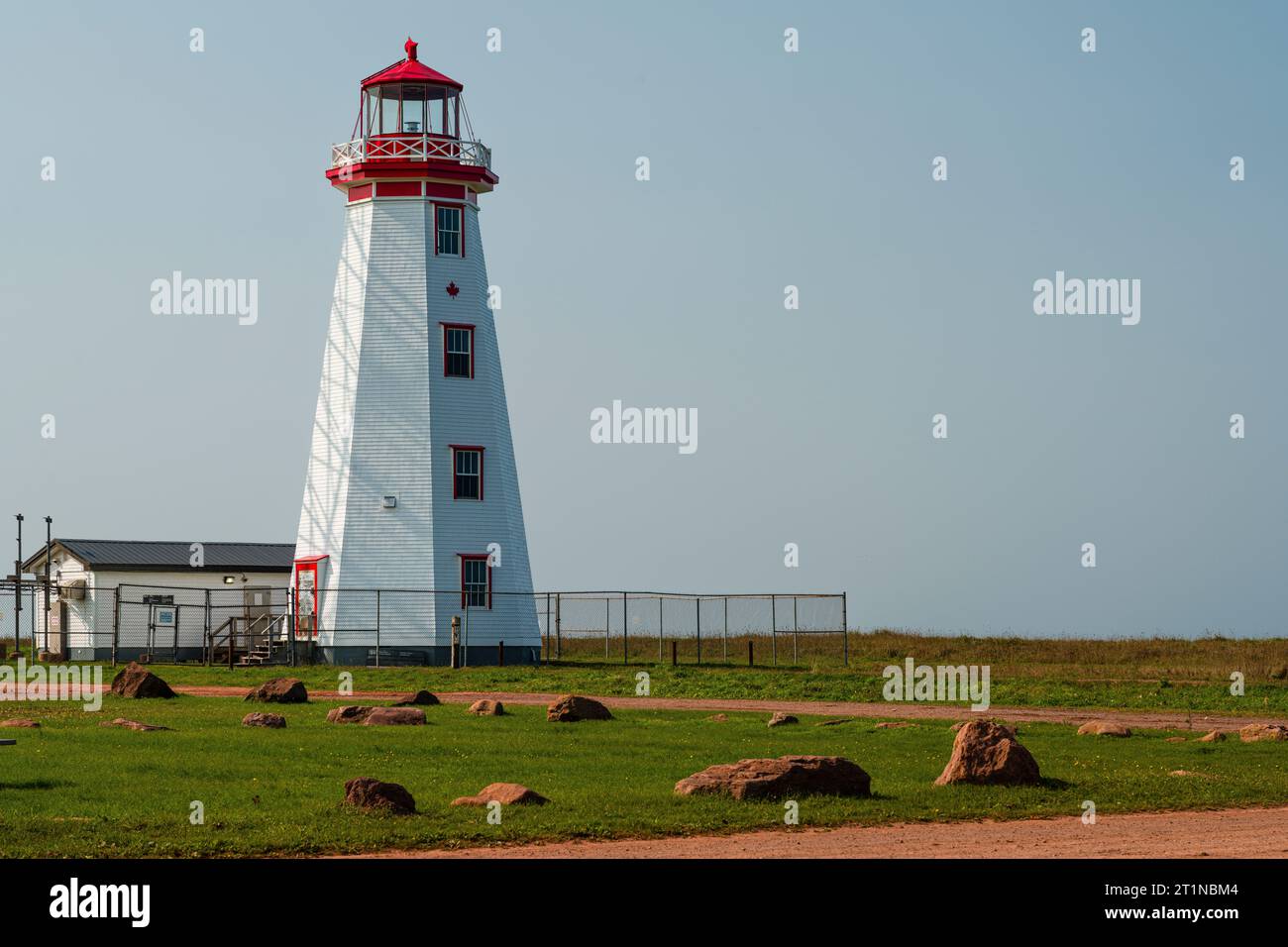 North Cape Lighthouse   Seacow Pond, Prince Edward Island, CAN Stock Photo