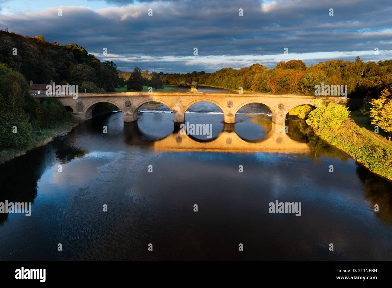 The Scottish Border, Coldstream Bridge, crossing the River Tweed