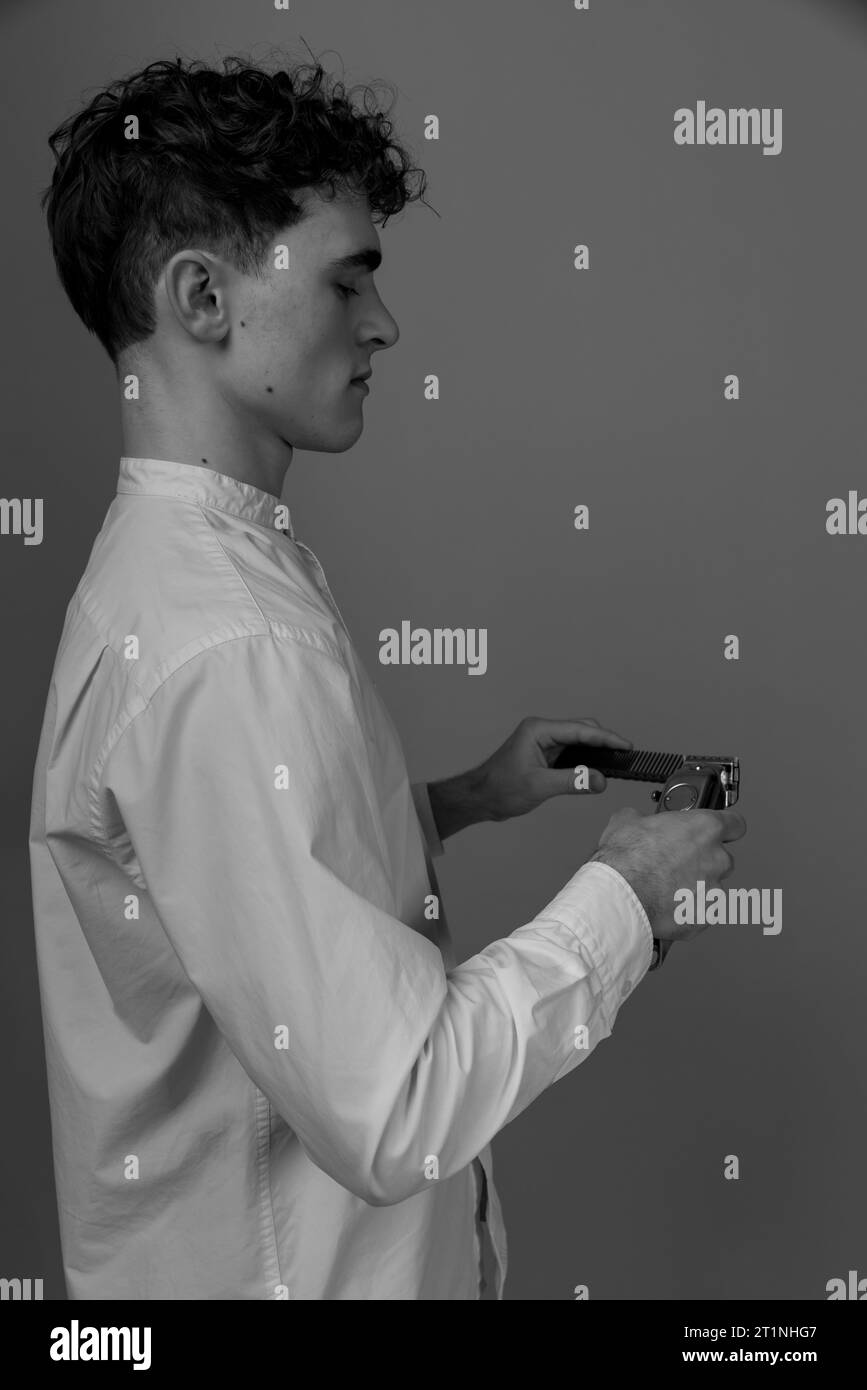 Portrait invitation Black and White Stock Photos & Images Alamy