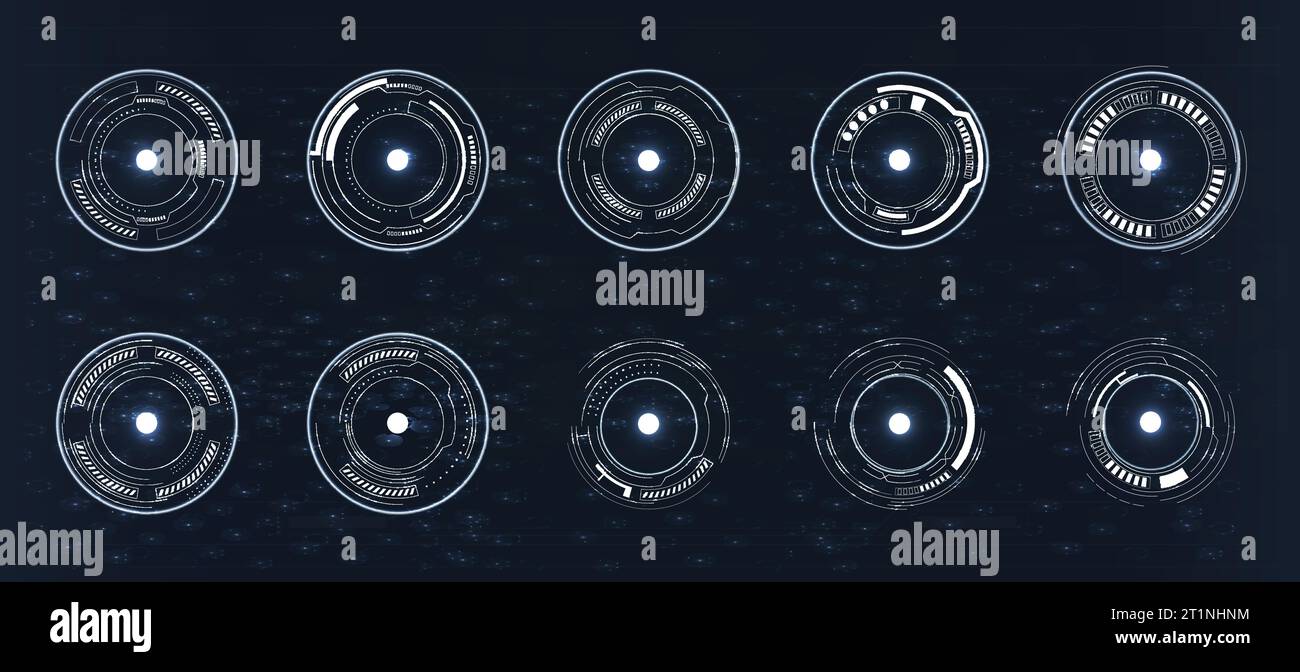 Futuristic Radar User Control Stock Vector