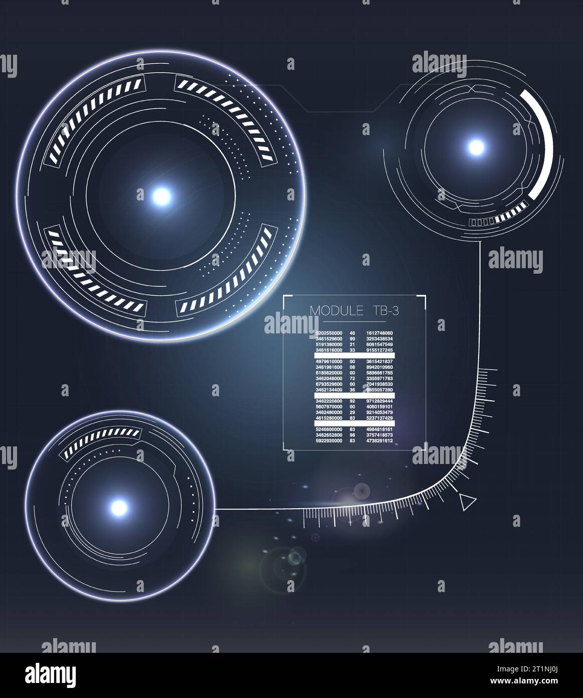 Digital Radar Monitoring Station Stock Vector Image & Art Alamy