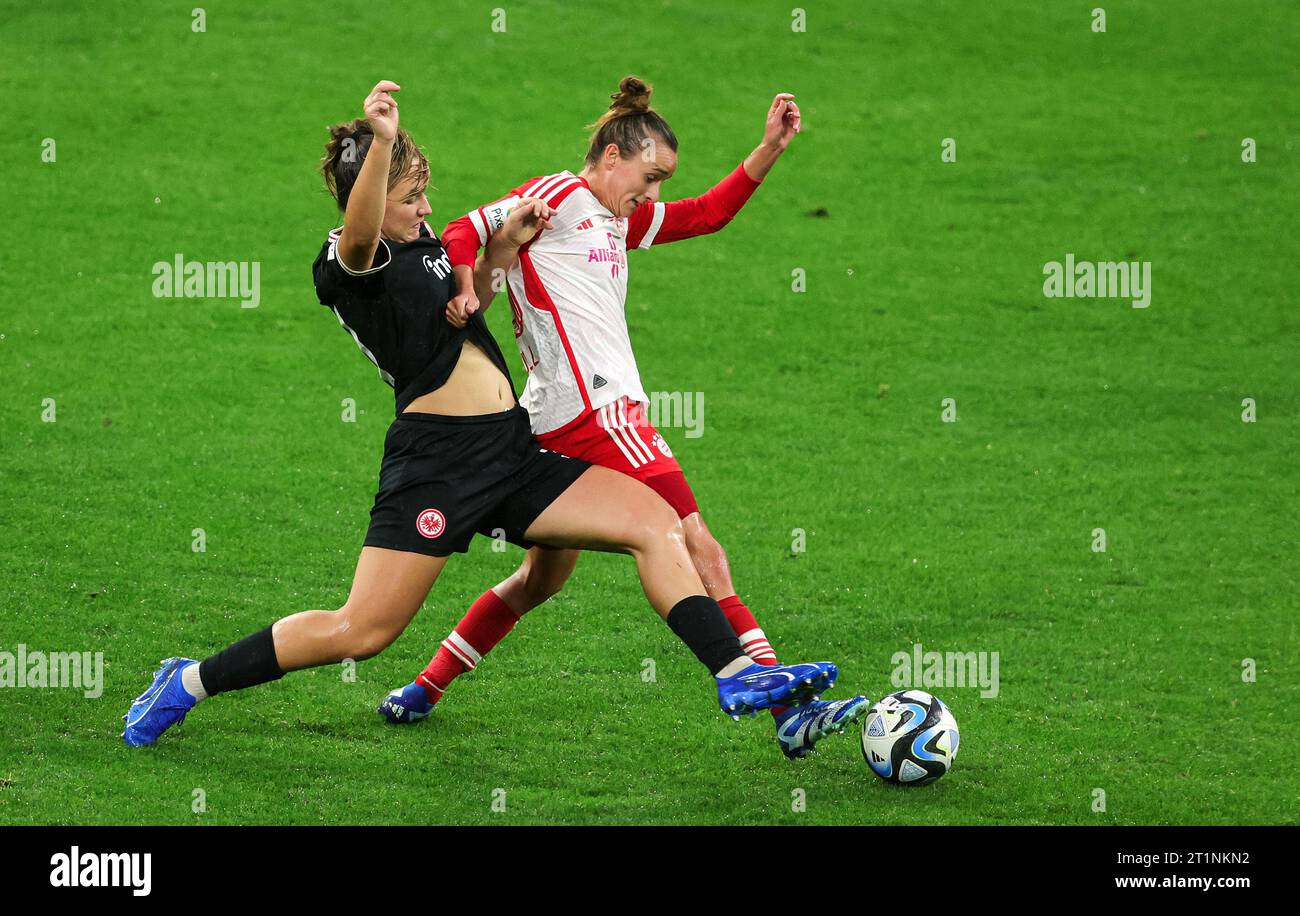 Tanja Pawollek Of Eintracht Frankfurt Lina Magull Of FC Bayern Muenchen ...