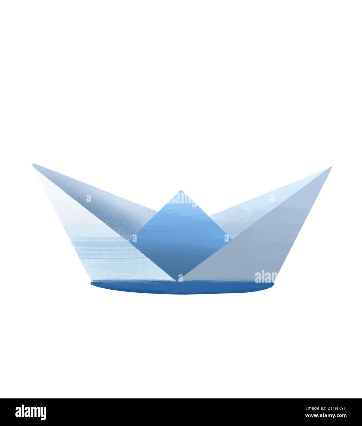 Paper boat isolated on white background Stock Photo