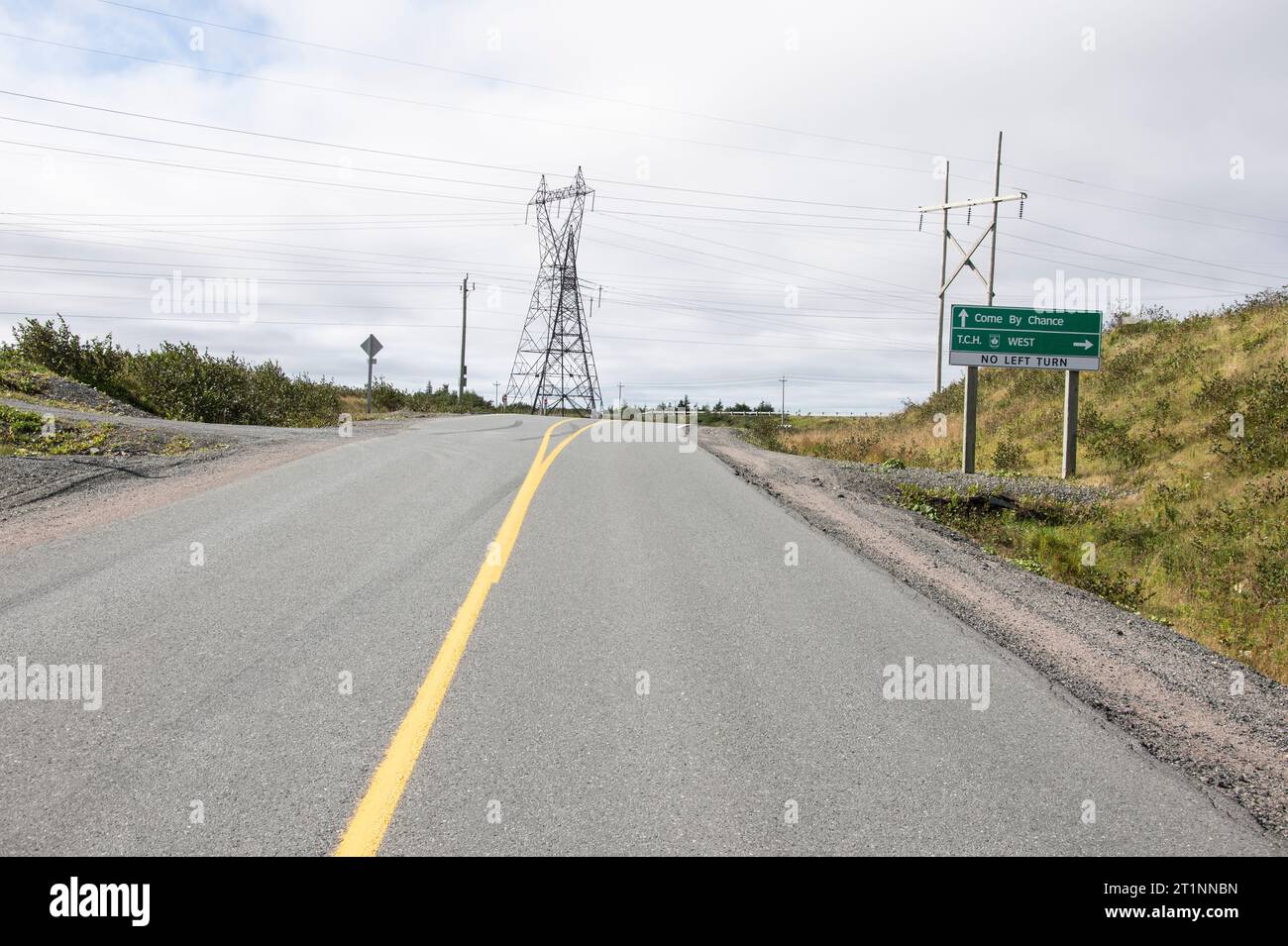 Trans Canada Highway sign in Come By Chance, Newfoundland & Labrador