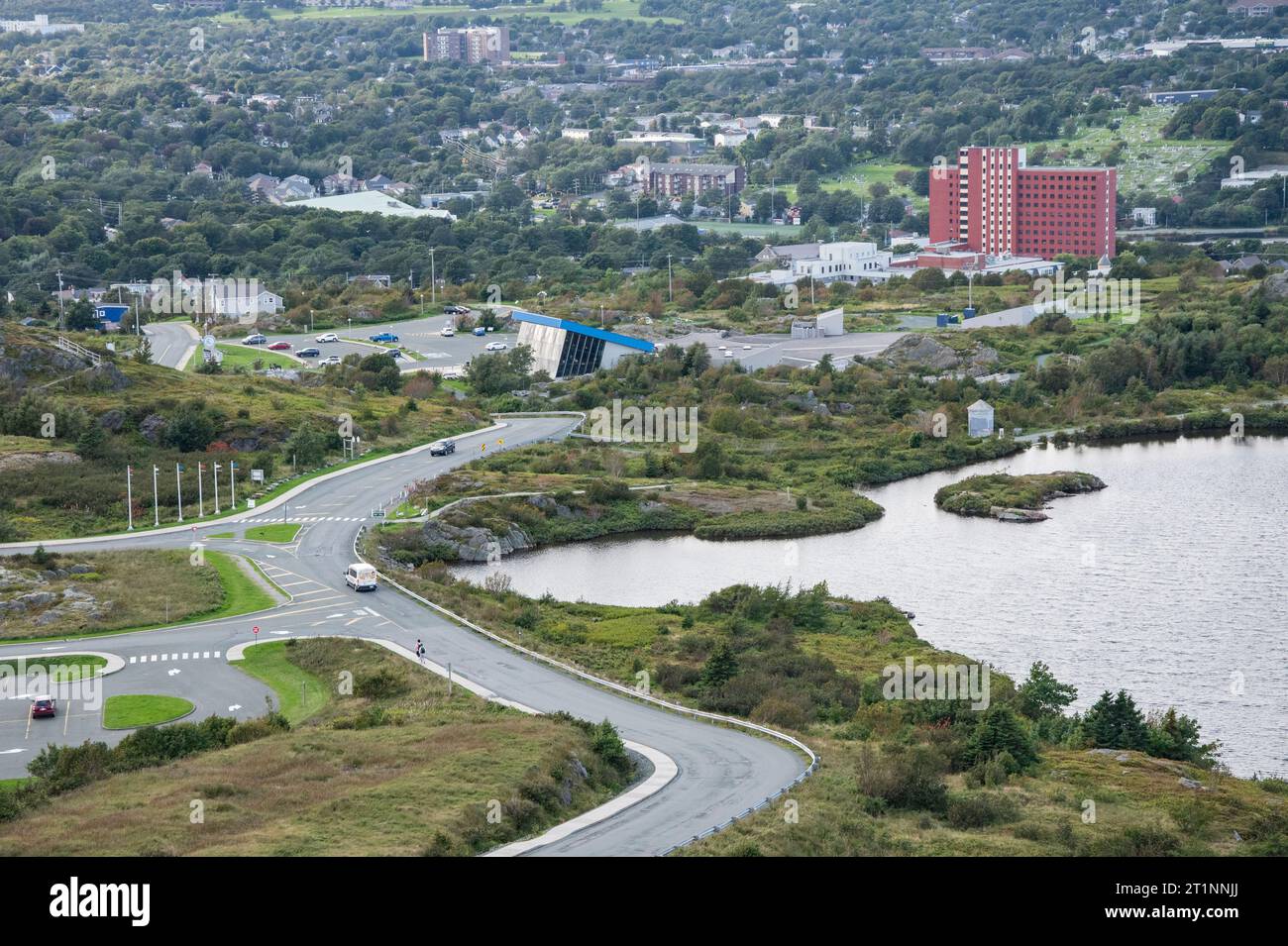 View of Quidi Vidi Lake from Signal Hill National Historic Site in St