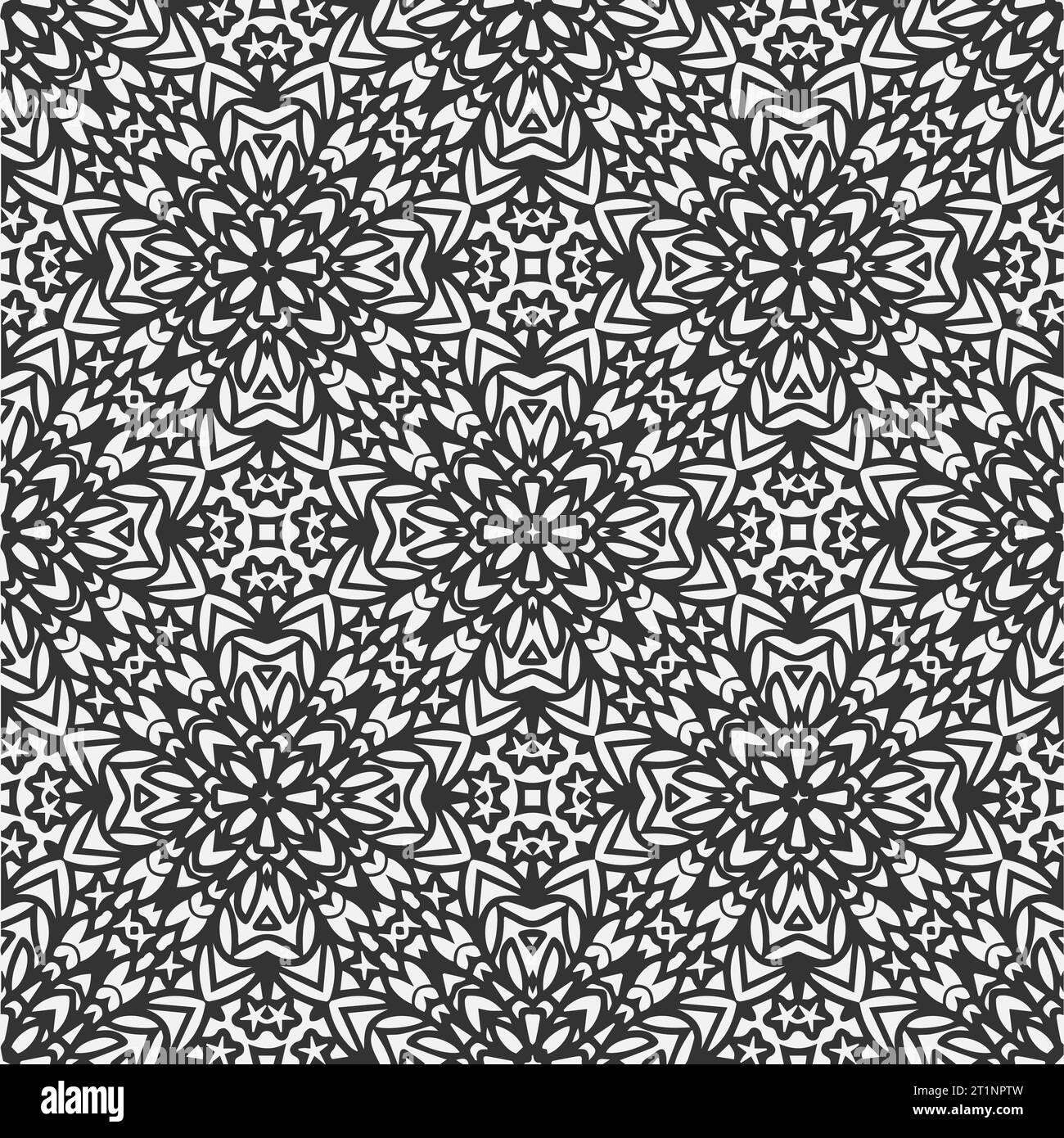 vector geometric pattern coloring page design Stock Vector Image & Art ...