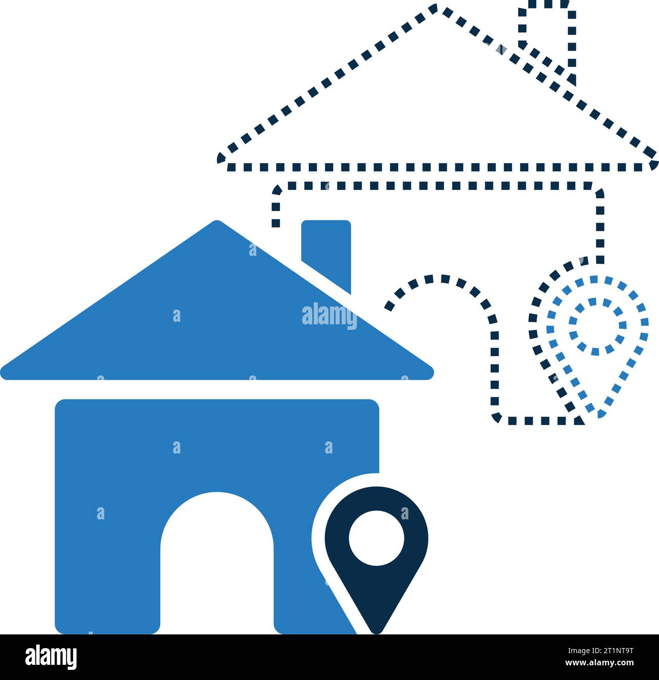 Home Location Icon. using in commercial purposes, print media, web or any type of design projects. Stock Vector