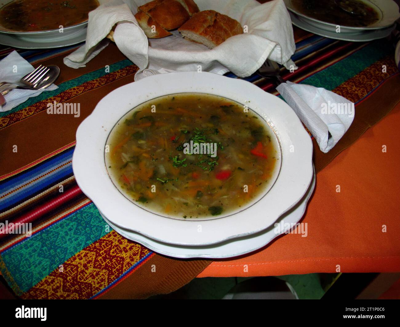 The national food in Bolivia, South America Stock Photo Alamy